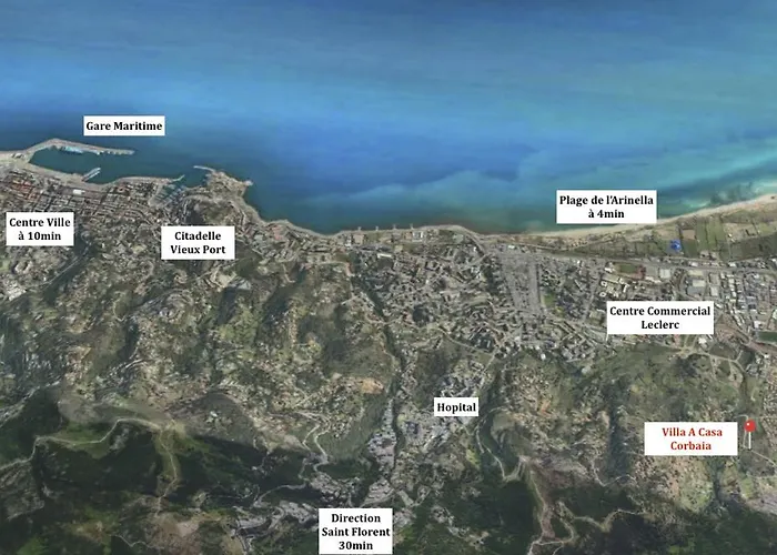 Daire Altea- Lido Marana - Piscine Privee Exclusive - A Pied - 3 Bedrooms House - Private Swimming Pool - Access On Foot Bastiya