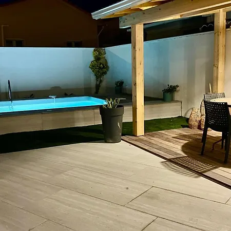 Lido De La Marana: Beachfront With Private Pool Apartment Bastia (Corsica)